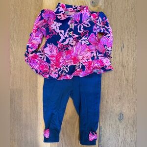 Lilly Pulitzer Pink and Blue Floral Set